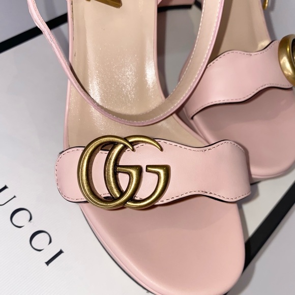 ($750) Gucci GG pink platform heels - Picture 3 of 6